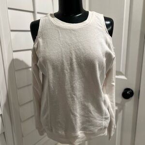 Ultra Flirt Off-the-Shoulder White Sweater